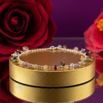 Load image into Gallery viewer, 925 Silver Multi-Gemstone Anklet for Women | Dainty Foot Jewelry