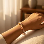 Load image into Gallery viewer, Silver Beaded Bracelet with Gemstones | Women's Jewelry Gift