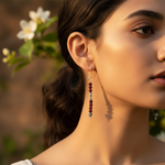 将图像加载到图库查看器中, 925 Silver Garnet Beaded Dangle Earrings | Women's Jewelry Gift