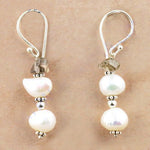 将图像加载到图库查看器中, Silver Pearl & Gemstone Drop Earrings for Women | Dangle Jewelry