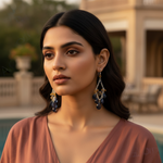 Load image into Gallery viewer, 925 Silver Gemstone Chandelier Earrings | Women's Jewelry Gift