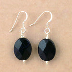 将图像加载到图库查看器中, 925 Silver Black Onyx Earrings for Women | Daily Wear