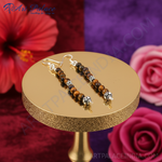 Load image into Gallery viewer, 925 Silver Tiger Eye Bead Earrings for Women | Gemstone Jewelry