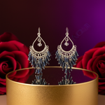 Load image into Gallery viewer, 925 Silver Iolite Bead Chandelier Earrings | Women's Jewelry