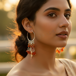 Load image into Gallery viewer, 925 Silver Carnelian Drop Earrings for Women | Gemstone Jewelry