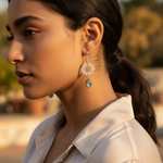 Load image into Gallery viewer, 925 Silver Labradorite Drop Earrings for Women | Gift Jewelry