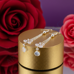 Load image into Gallery viewer, 925 Silver Moonstone Dangle Earrings for Women | Gift Jewelry