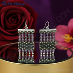 Load image into Gallery viewer, 925 Silver Amethyst Drop Earrings | Women's Dangle Jewelry