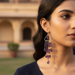 Load image into Gallery viewer, 925 Silver Amethyst Drop Earrings for Women | Gemstone Jewelry