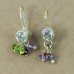 将图像加载到图库查看器中, 925 Silver Gemstone Dangle Earrings | Women's Jewelry Gift