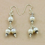 将图像加载到图库查看器中, 925 Silver Pearl Dangle Earrings for Women | Elegant Jewelry