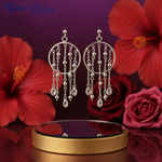 Load image into Gallery viewer, Silver Dangle Earrings for Women | Statement Jewelry