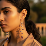 Load image into Gallery viewer, 925 Silver Amethyst Drop Earrings | Women's Dangle Jewelry