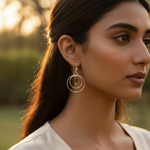 将图像加载到图库查看器中, Silver Dangle Earrings with Amber Stone | Women's Jewelry Gift