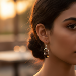 Load image into Gallery viewer, 925 Silver Smoky Quartz Earrings for Women | Daily Wear Gift