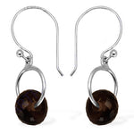 Load image into Gallery viewer, 925 Silver Smoky Quartz Earrings for Women | Daily Wear Gift