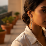 Load image into Gallery viewer, 925 Silver Star & Moon Dangle Earrings for Women | Celestial Jewelry