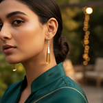 Load image into Gallery viewer, Yellow Crystal Dangle Earrings | Sterling Silver | Women's Jewelry