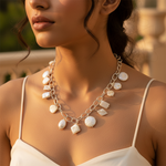 Load image into Gallery viewer, Silver Pearl Charm Necklace | Elegant Women's Jewelry Gift