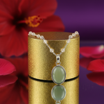 Load image into Gallery viewer, 925 Silver Green Gemstone Pendant Necklace for Women