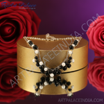 Load image into Gallery viewer, Silver Black & White Bead Necklace for Women | Fashion Jewelry