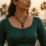 Load image into Gallery viewer, Black Beaded Necklace | Statement Jewelry for Women