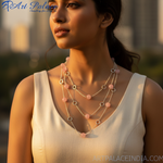Load image into Gallery viewer, Rose Quartz Bead Necklace for Women | Gemstone Jewelry