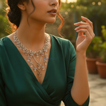 Load image into Gallery viewer, Silver Moonstone Dangle Necklace | Women's Delicate Jewelry