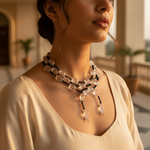 Load image into Gallery viewer, Clear Crystal Bead Necklace | Statement Jewelry for Women