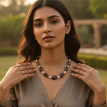 Load image into Gallery viewer, Smoky Quartz & Pearl Necklace | Women's Beaded Jewelry