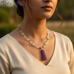 Load image into Gallery viewer, Gemstone Tassel Necklace | Artisan Jewelry for Women | Gift