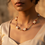 Load image into Gallery viewer, Beaded Necklace with gold plating Chain for Women | Fashion Jewelry