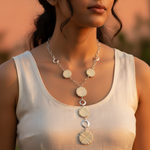 Load image into Gallery viewer, Silver Flower Necklace for Women | Fashion Jewelry Gift