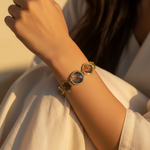 Load image into Gallery viewer, gold plating & Sapphire Bracelet | Natural Gemstone Jewelry for Women