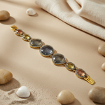 Load image into Gallery viewer, gold plating & Sapphire Bracelet | Natural Gemstone Jewelry for Women