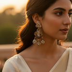 Load image into Gallery viewer, gold plating Plated Diamond Drop Earrings for Women | Statement Jewelry