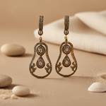 Load image into Gallery viewer, gold plating Diamond Teardrop Earrings for Women | Luxury Jewelry
