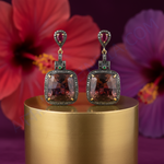 Load image into Gallery viewer, Ruby & Diamond Dangle Earrings | 925 Silver | Women's Jewelry