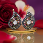 将图像加载到图库查看器中, 多宝石水滴耳环 | 女士银耳环