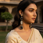 Load image into Gallery viewer, Gemstone Dangle Earrings | Natural Stone Earrings for Women