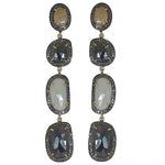 Load image into Gallery viewer, Gemstone Dangle Earrings | Natural Stone Earrings for Women