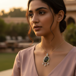 Load image into Gallery viewer, Gemstone Pendant with Diamonds for Women | Art Palace Jewelry