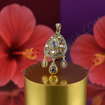 Load image into Gallery viewer, Gold Sapphire & Diamond Pendant for Women | Luxury Jewelry