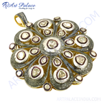 Load image into Gallery viewer, gold plating & Diamond Floral Pendant | Luxury Jewelry for Women