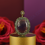 Load image into Gallery viewer, Ruby & Emerald Pendant Necklace | Vintage Style Jewelry Gift