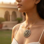 Load image into Gallery viewer, Silver Filigree Pendant Necklace | Vintage Style Jewelry Gift