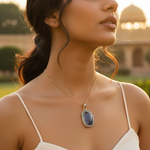 Load image into Gallery viewer, Sapphire & Diamond Pendant for Women | Fine Jewelry Gift