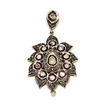 Load image into Gallery viewer, Vintage Style Diamond Pendant | Floral Design | For Women
