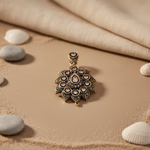 Load image into Gallery viewer, Vintage Style Diamond Pendant | Floral Design | For Women