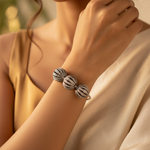 将图像加载到图库查看器中, Oxidized Silver Bead Charms | Gemstone Embellished | Jewelry Gifts